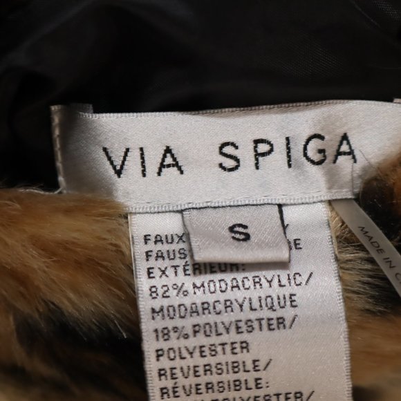 Via Spiga reversible Leopard and Black Vest size S - Picture 12 of 16